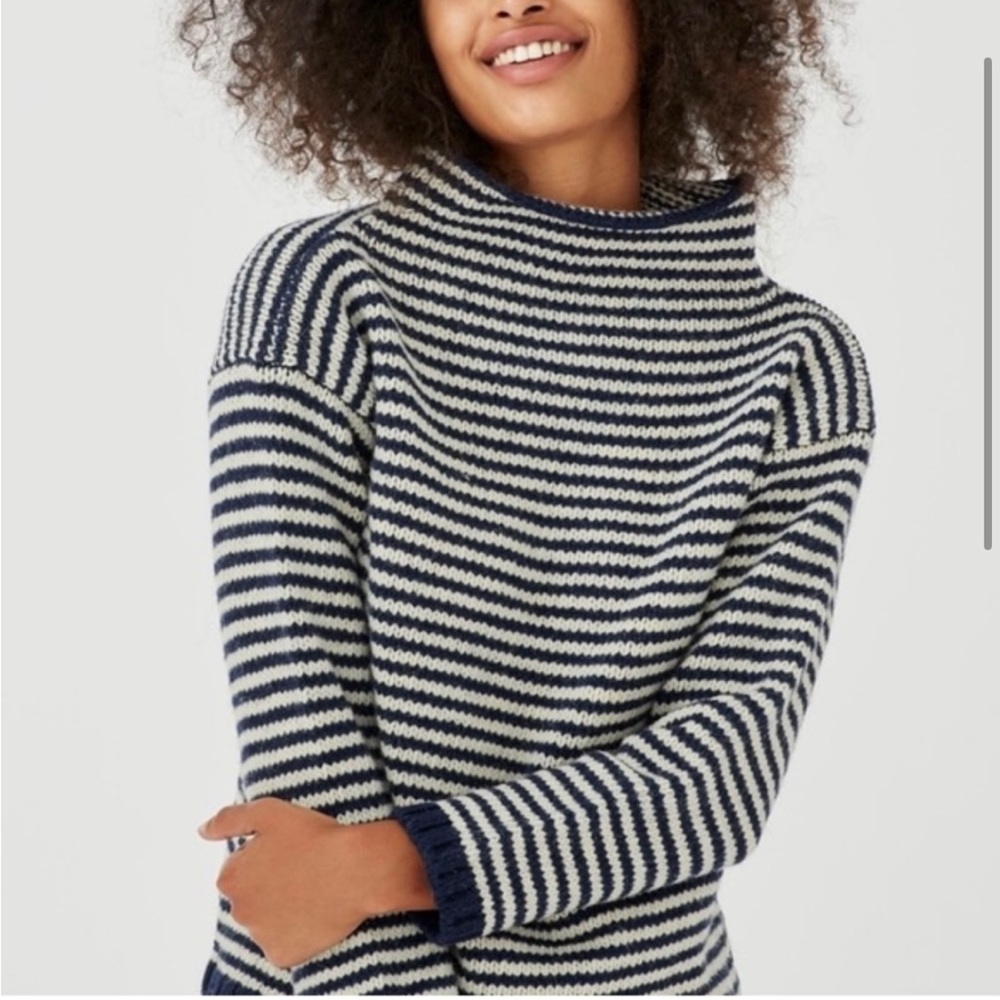 Babaa No 6 jumper in blue stripe